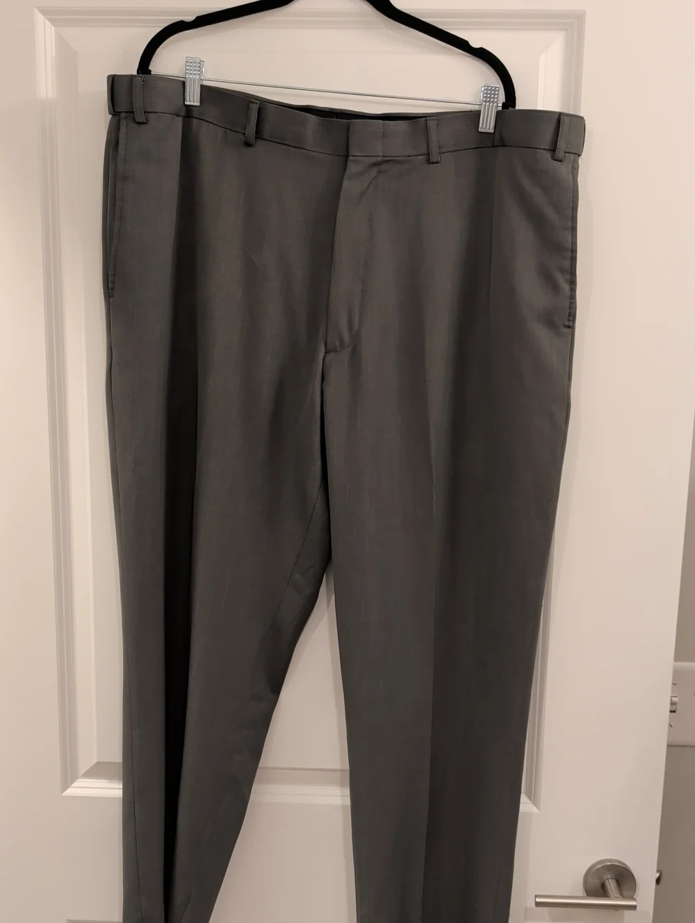 BOTANY 500- Men's 42W 29 L Classic Dress Pants in Gray BIG & TALL